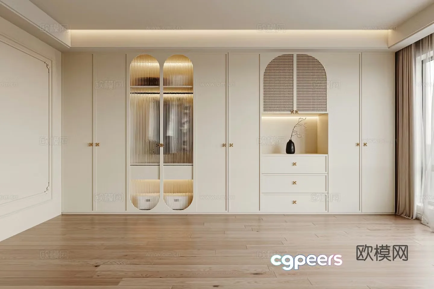 French wardrobe 3D model