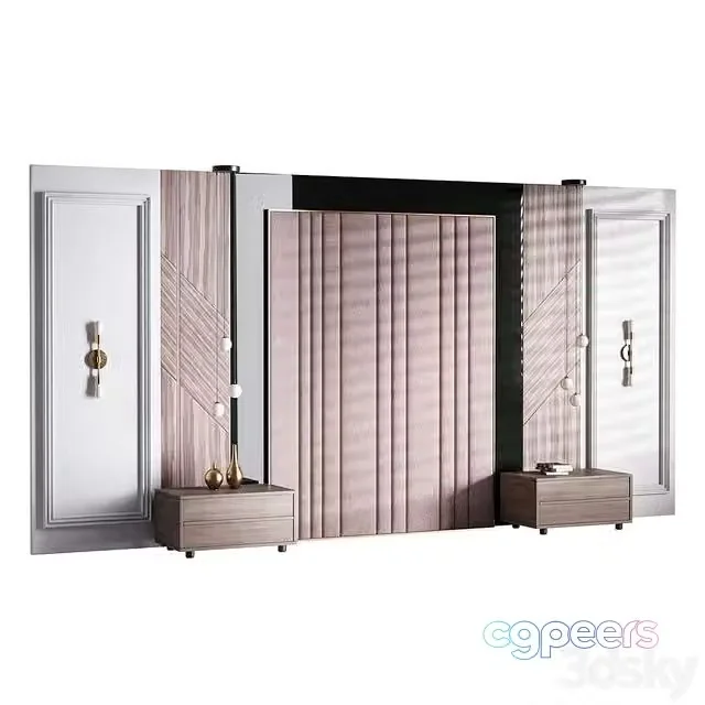 3ds Max Free – Decorative Wall panel 45