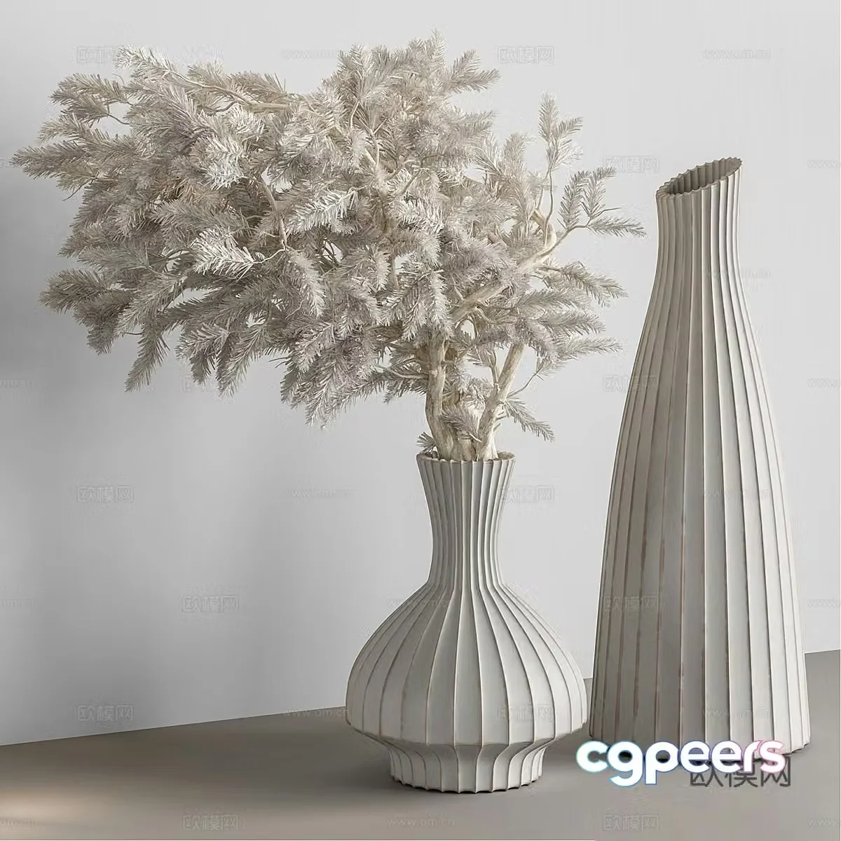 New Chinese vase flower art 3D model