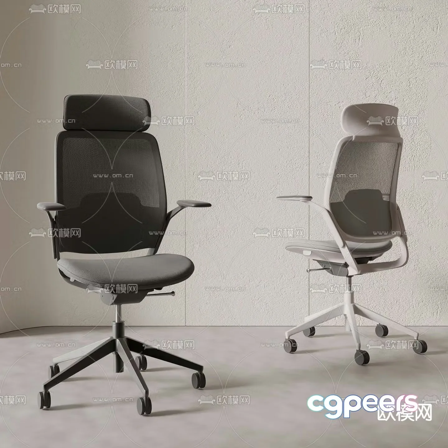 Office chair staff chair 3d model