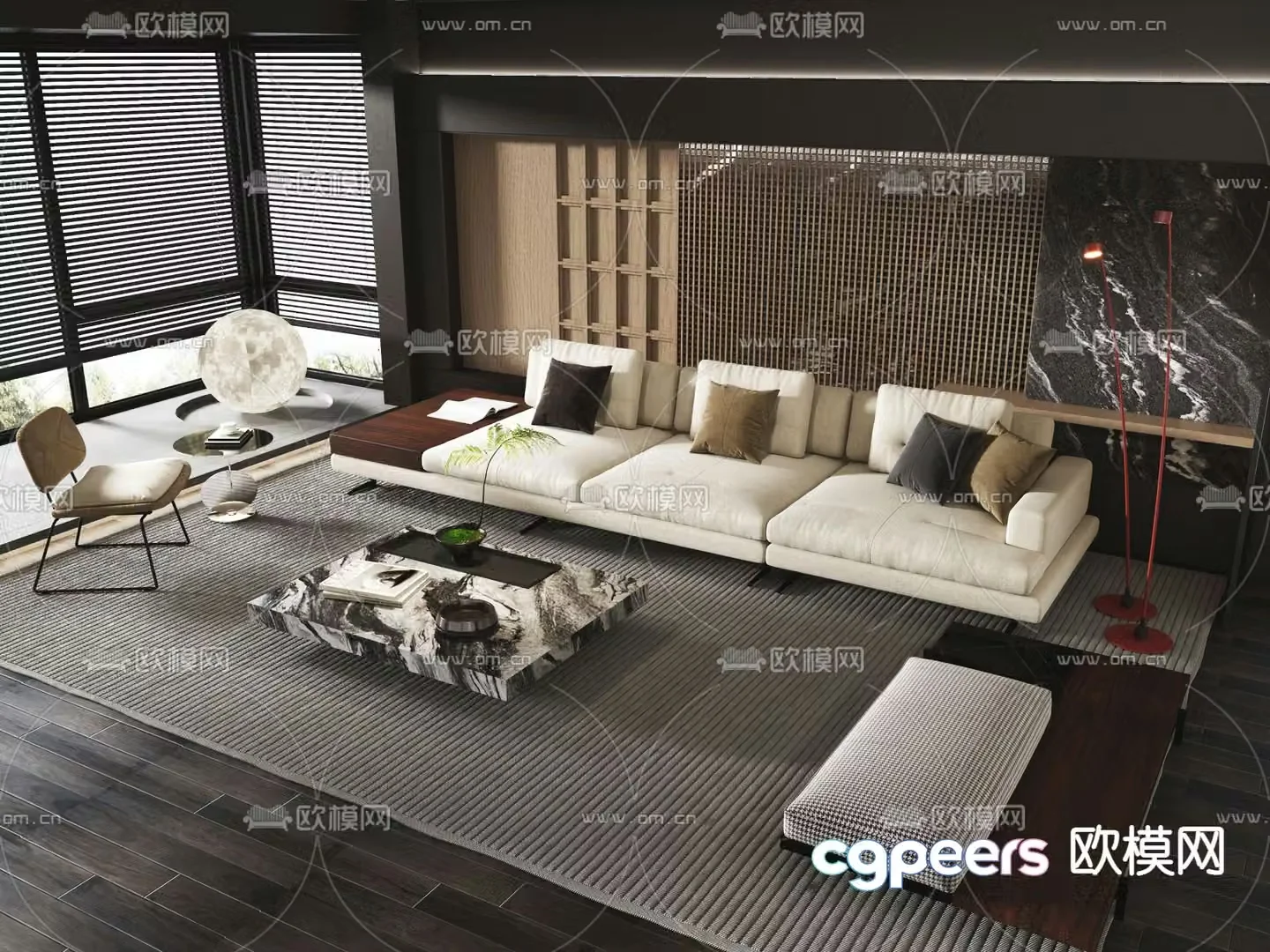 MISSANA modern modular sofa 3d model