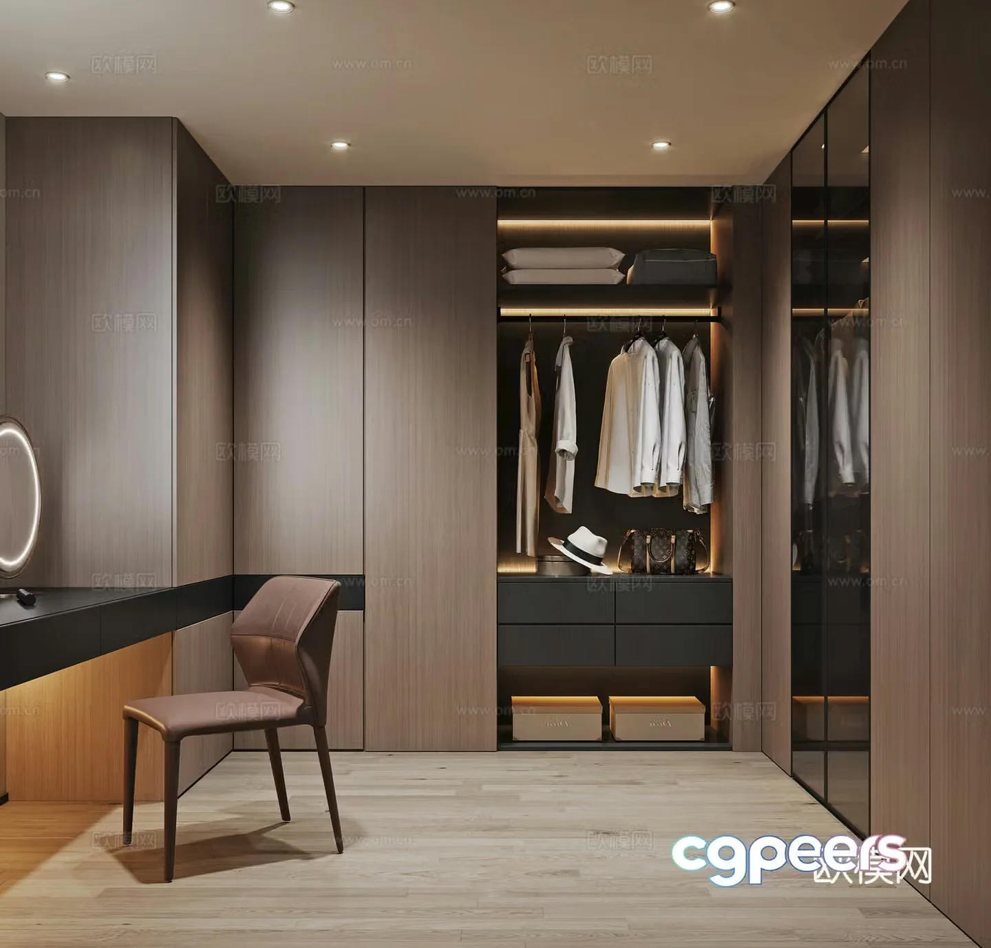 Italian cloakroom 3D model
