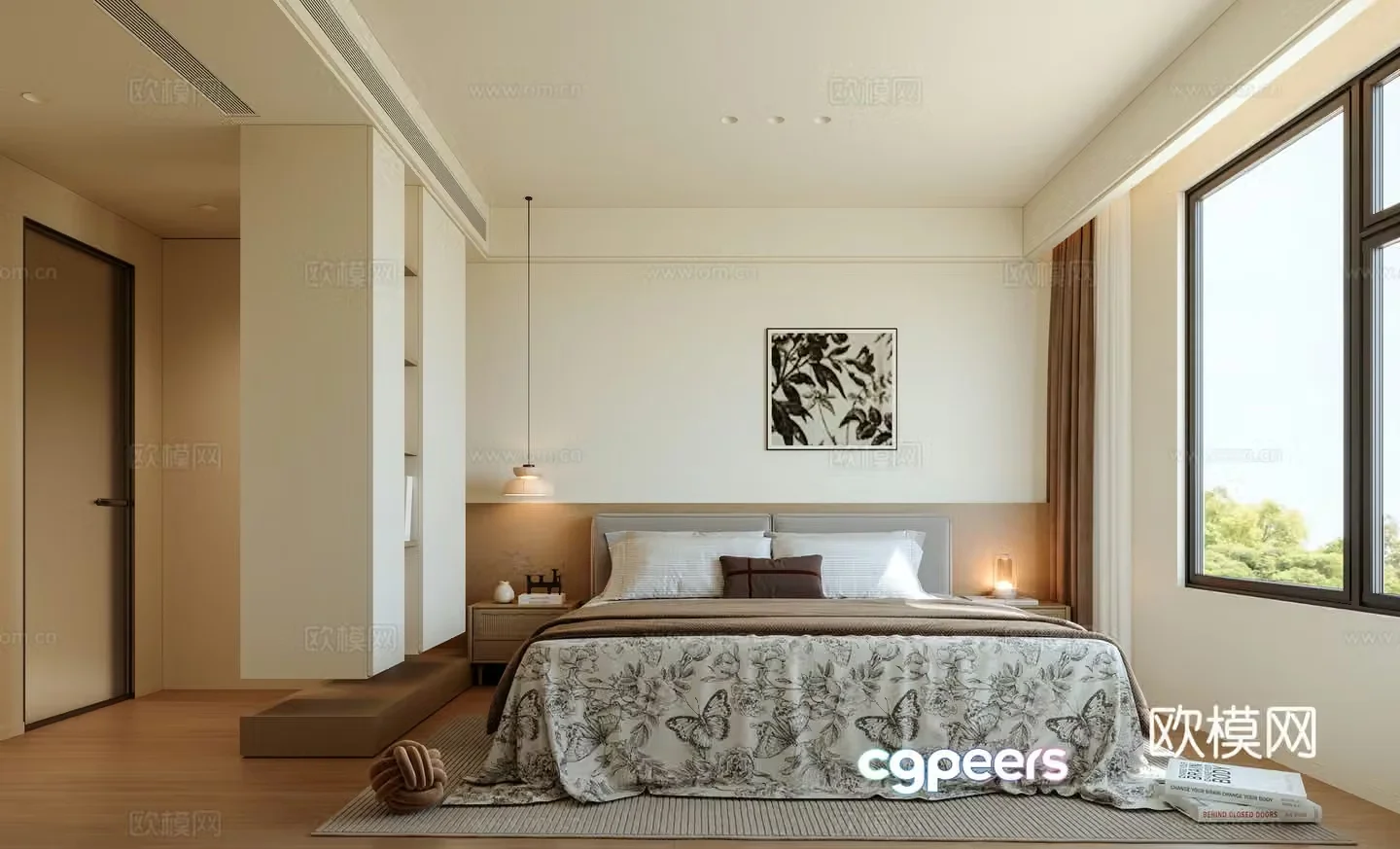 Modern bedroom 3d model