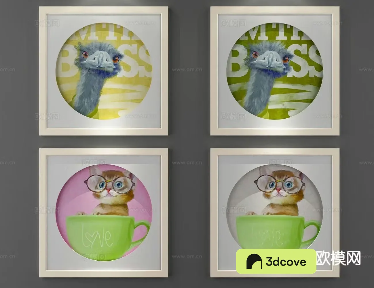 Art painting cartoon painting decorative painting
