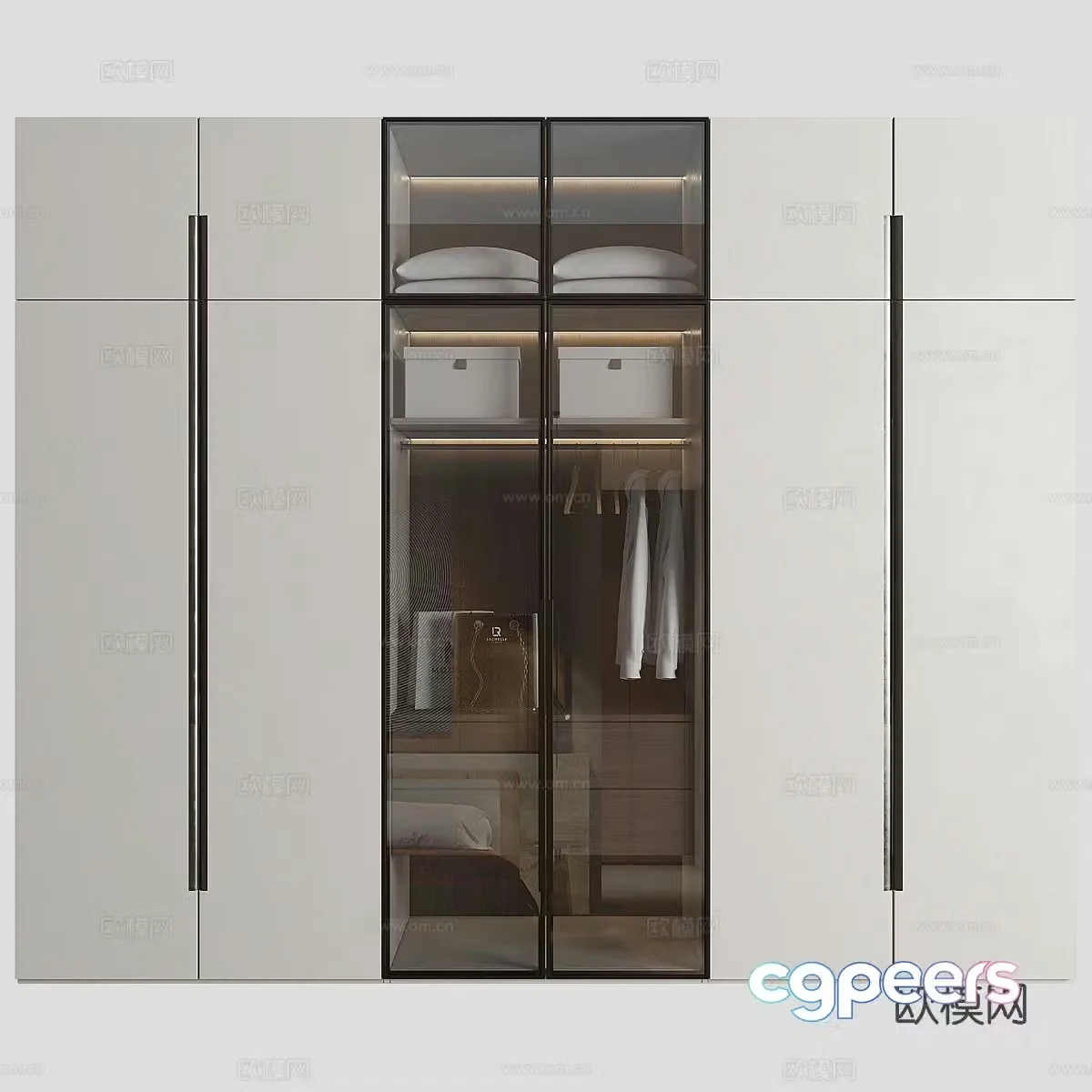 Modern wardrobe 3d model