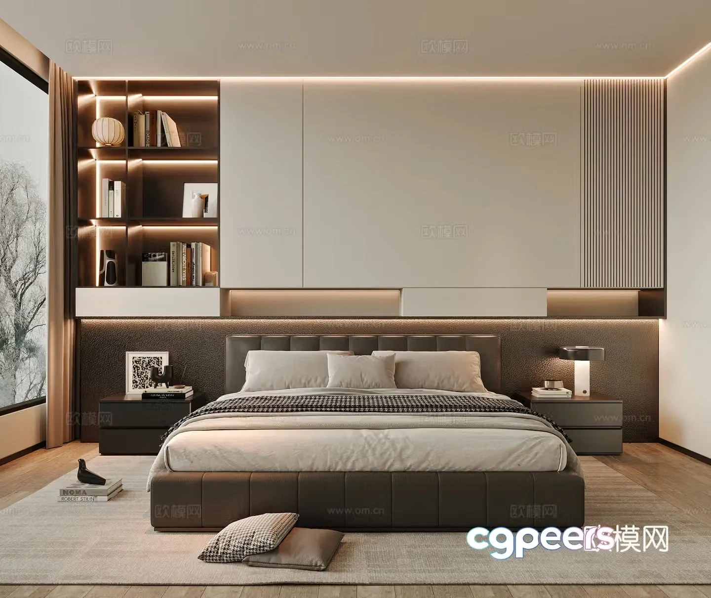 Modern bedroom 3d model