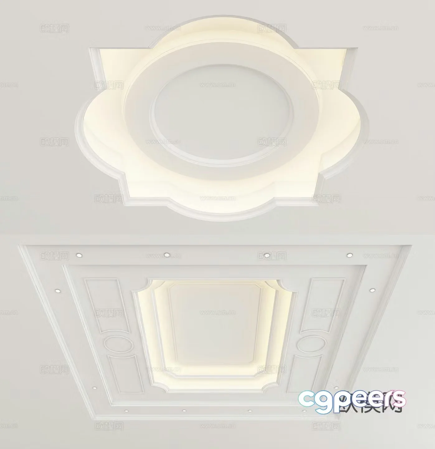 European style ceiling 3D model