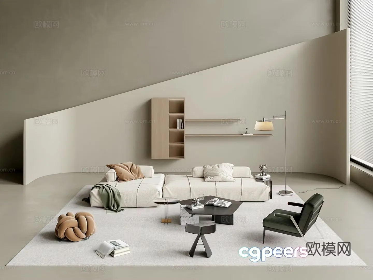 Modern living room 3d model