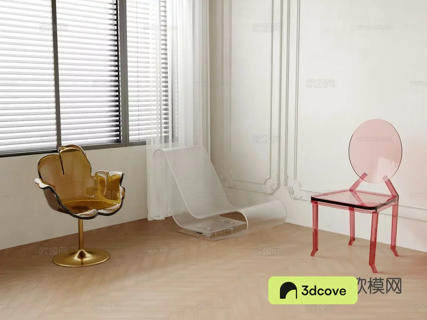 Acrylic single chair dining chair sofa chair