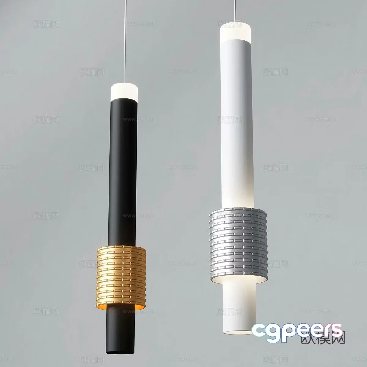 Minimalist small chandelier bedside small chandelier 3d model