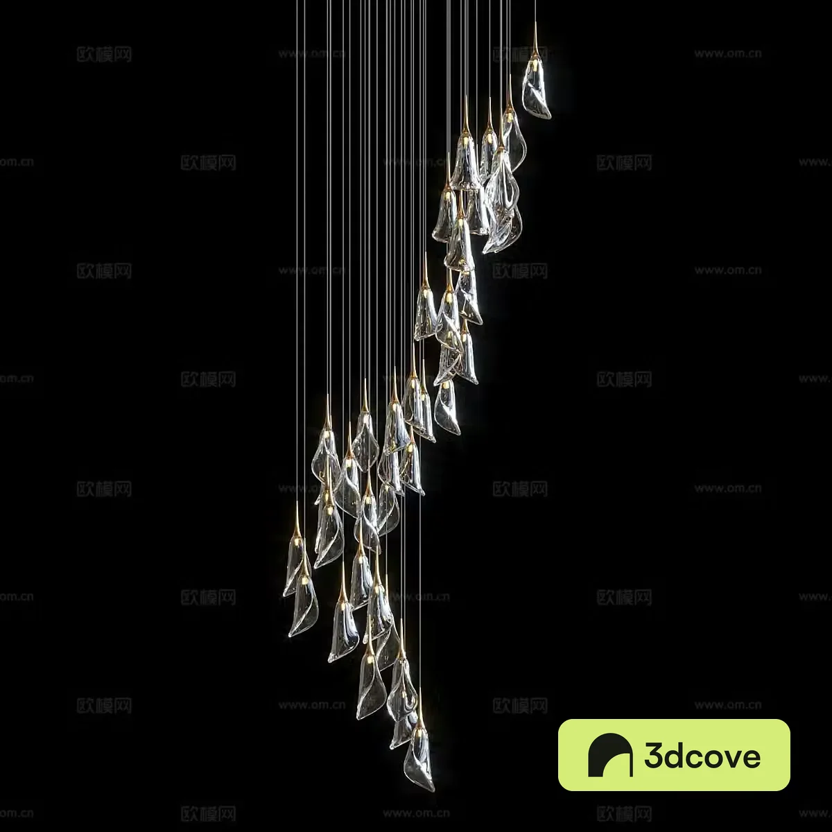 Modern glass decorative lamp