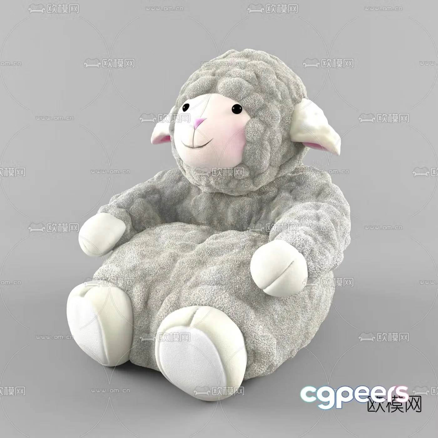 Modern sheep toy 3d model