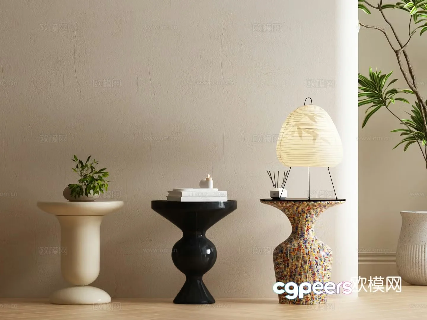 Coffee table side table corner table 3D model