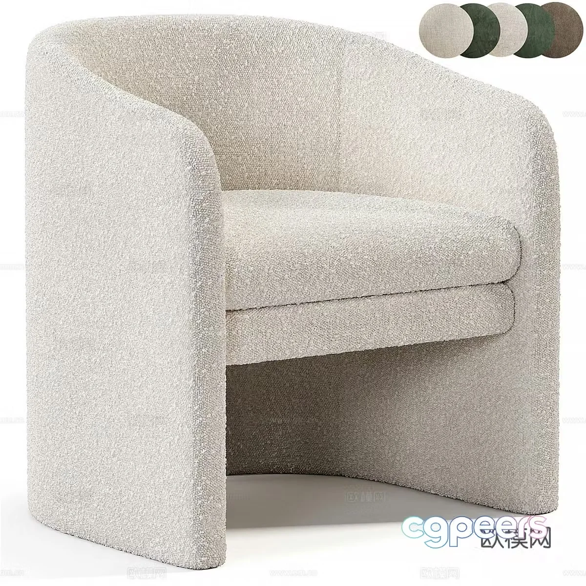 Modern Italian casual sofa 3d model