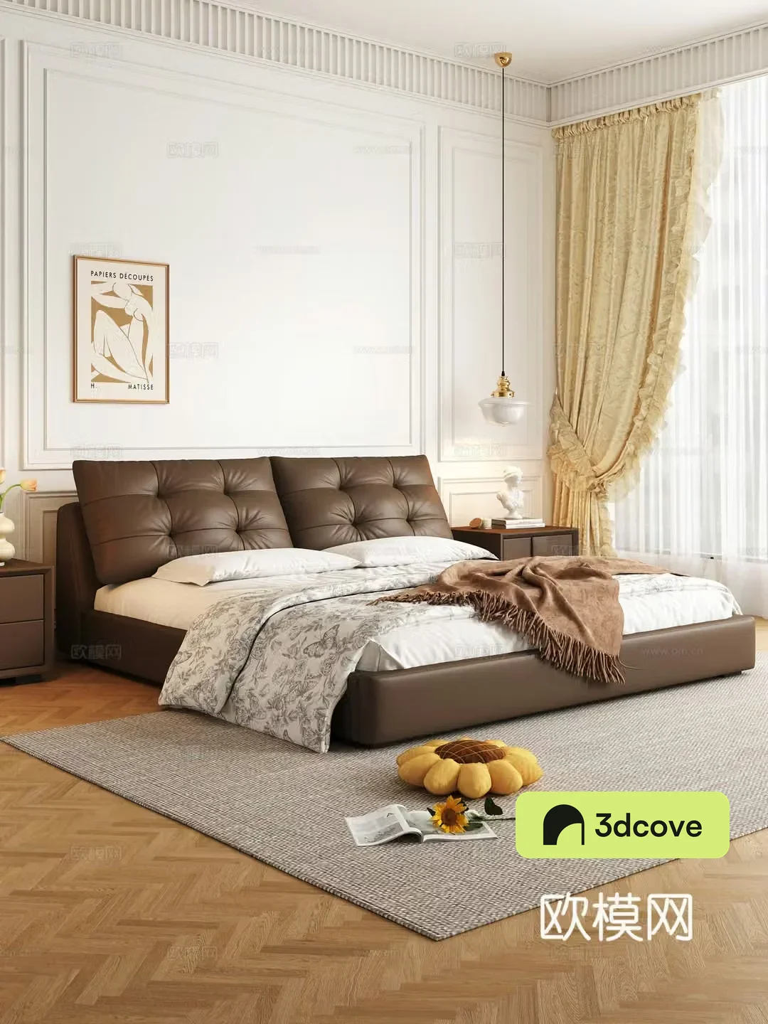 Modern double bed