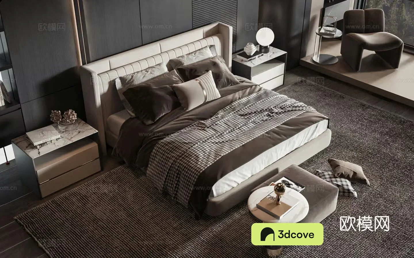 Modern style product bed