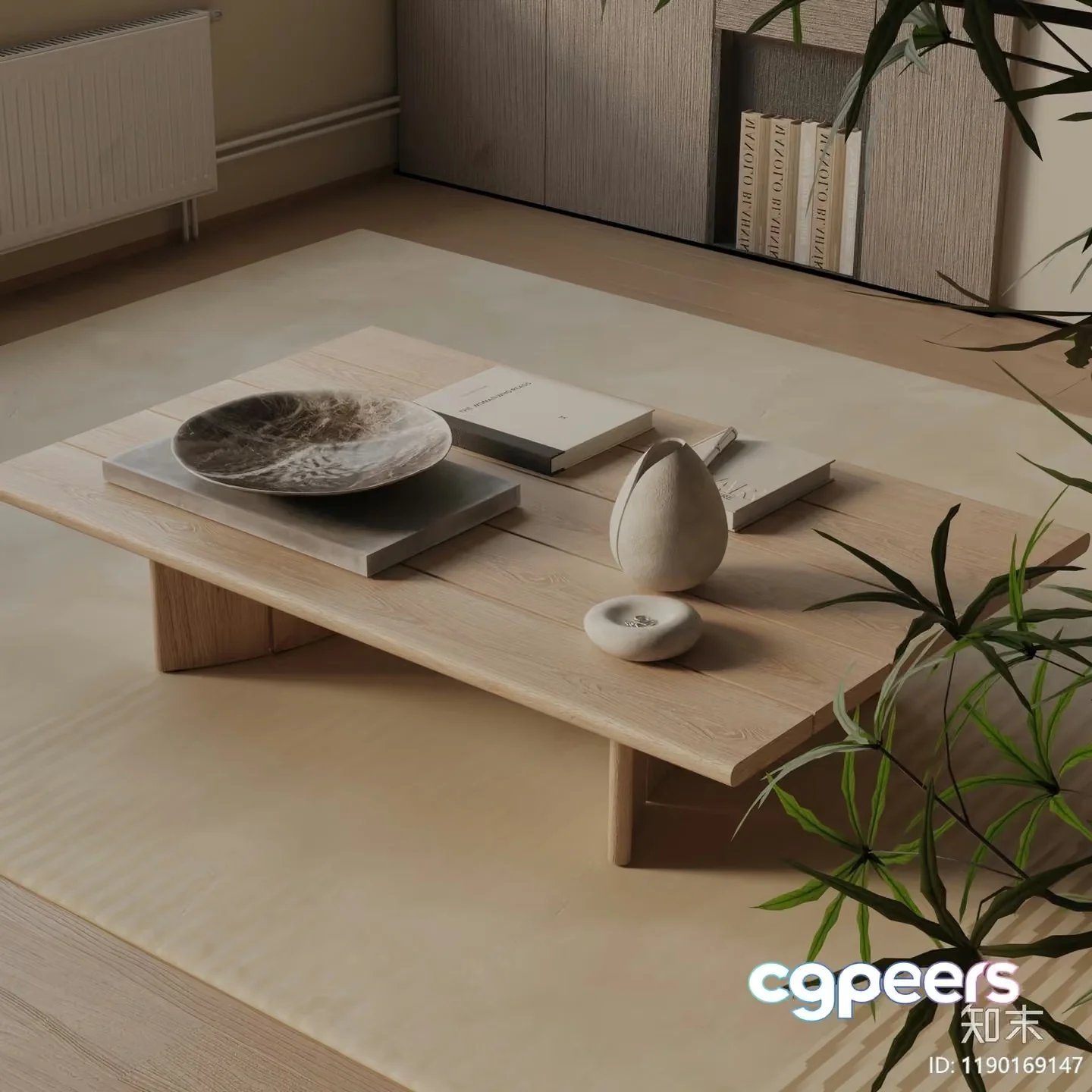 Modern Living Room 3D Model – 4890 – VRAY Render