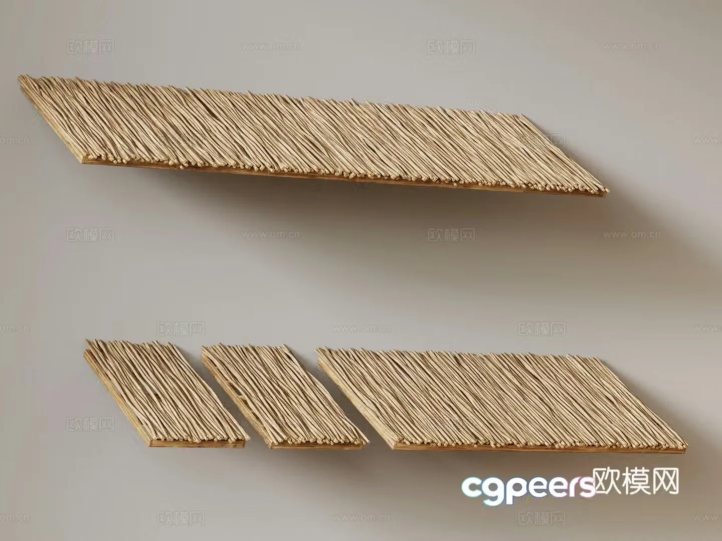New Chinese-style eaves Wooden eaves 3D model
