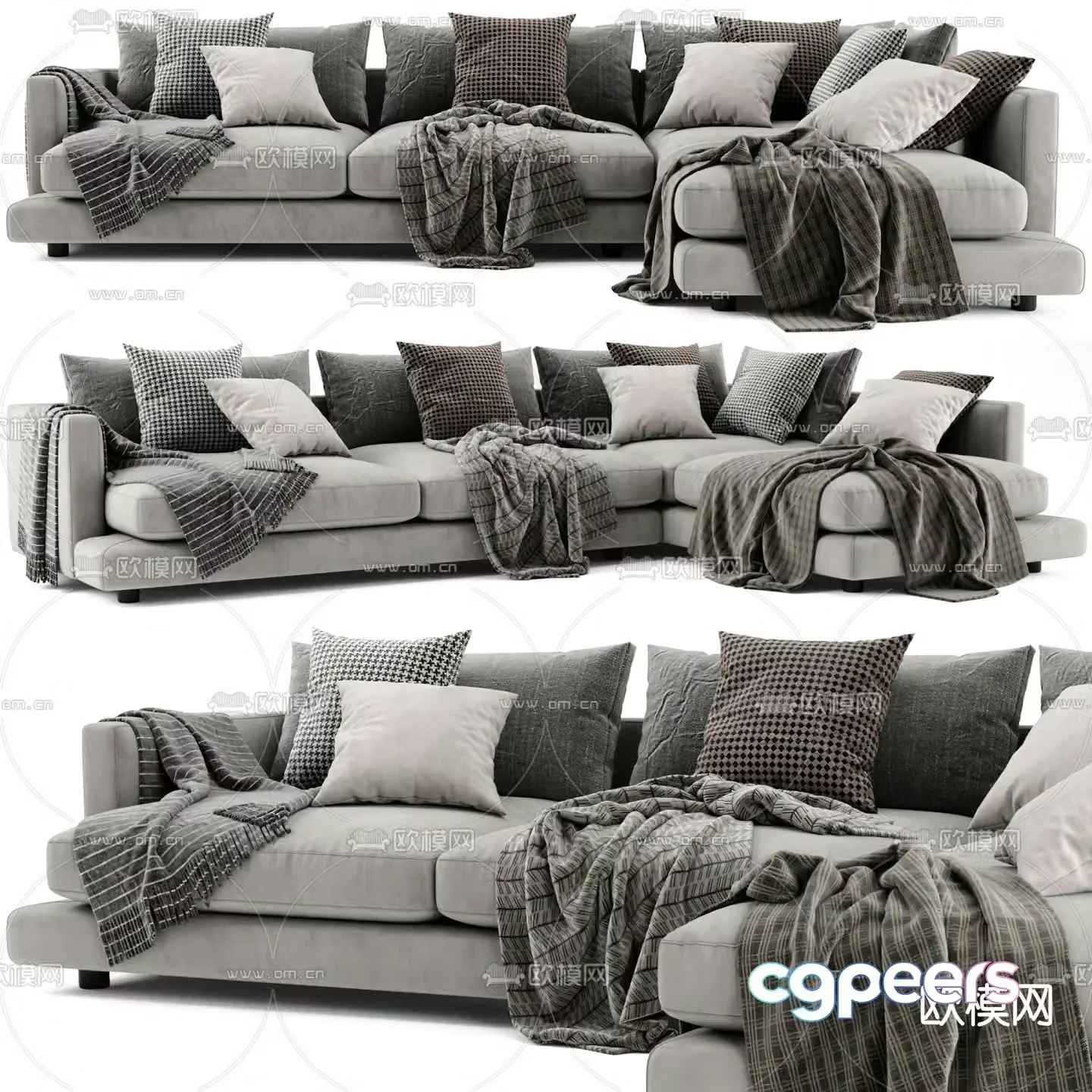 FLEXFORM corner sofa 3d model