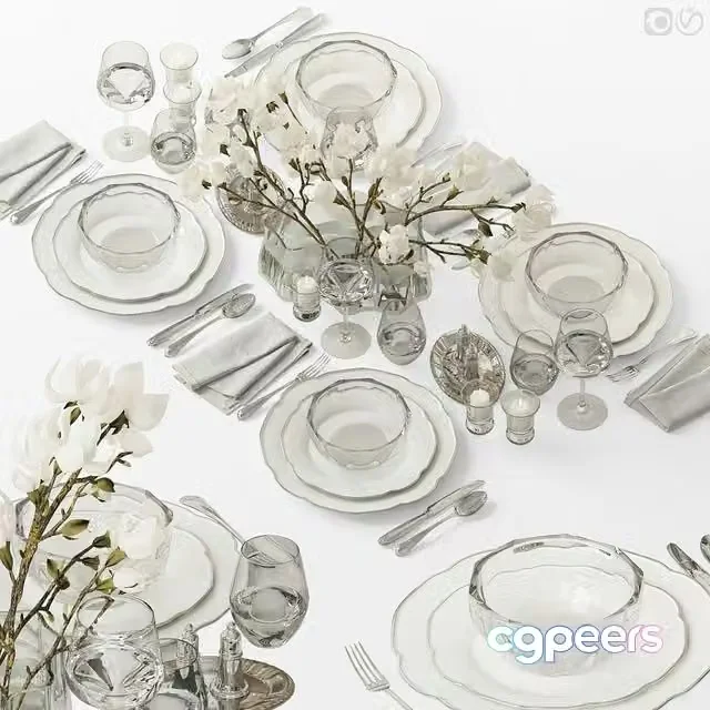 3ds Max Free – Table setting 93