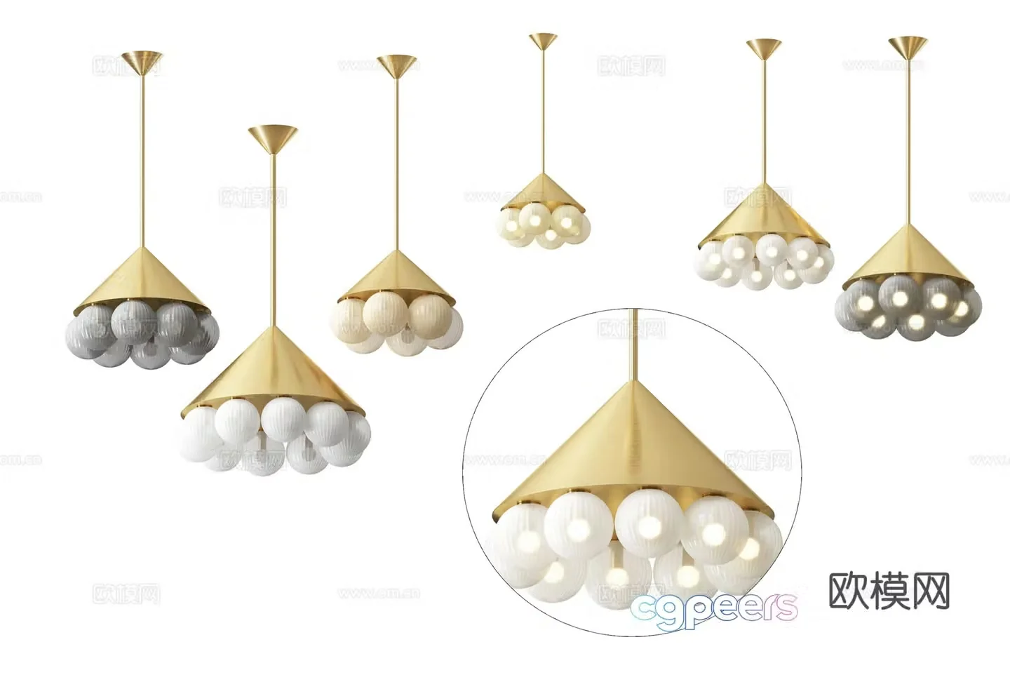 Modern simple chandelier chandelier simple chandelier dining chandelier living room chandelier 3d model