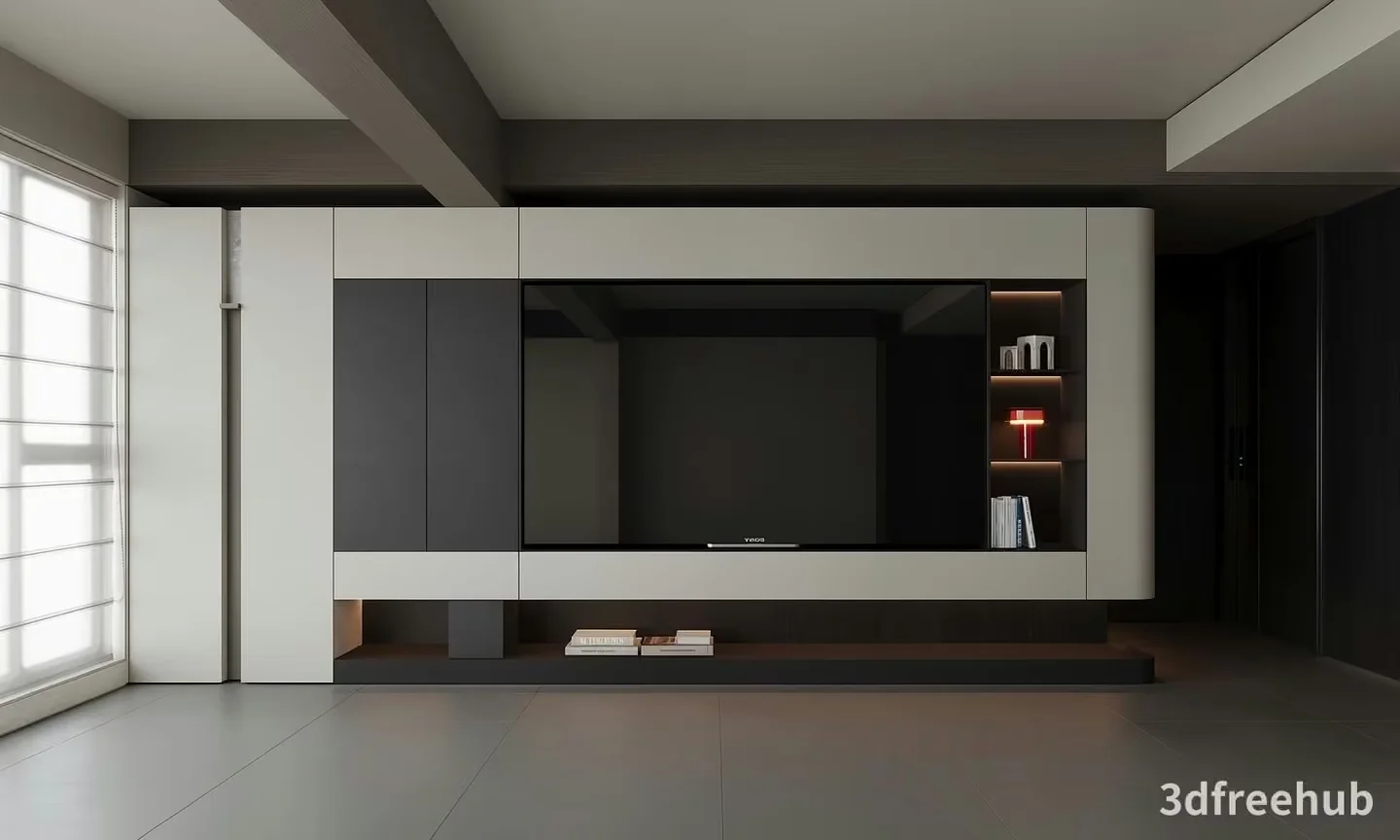 Modern Tv Stand 3D Model – 20258 – VRAY Render
