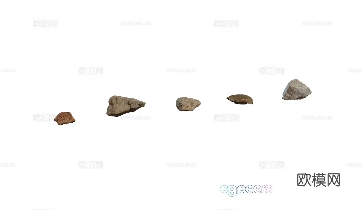Modern stones mountain stones molding stones landscape stones garden stones group of stones natural weathered stones 3D model