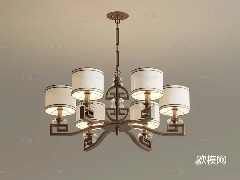 Gold Light Fixture 3D Model – 15922 – VRAY Render