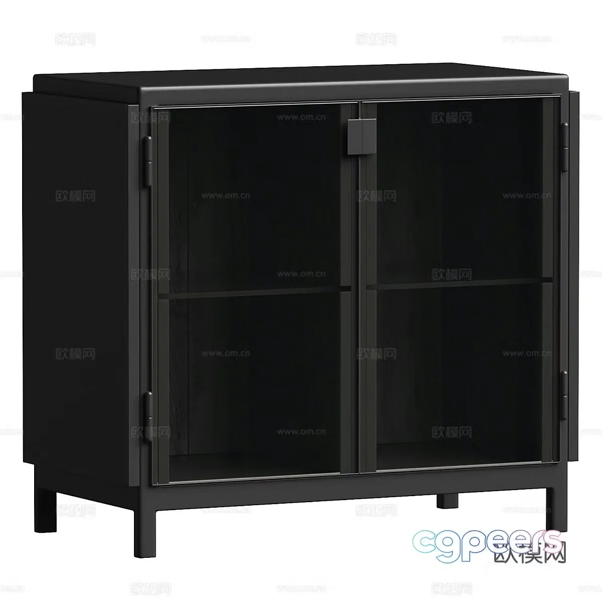 Modern entryway cabinet 3d model
