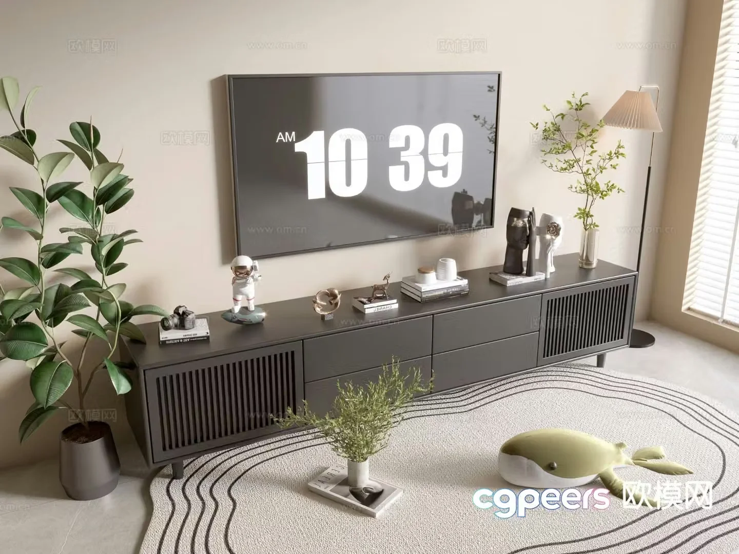 Modern TV cabinet 3d model