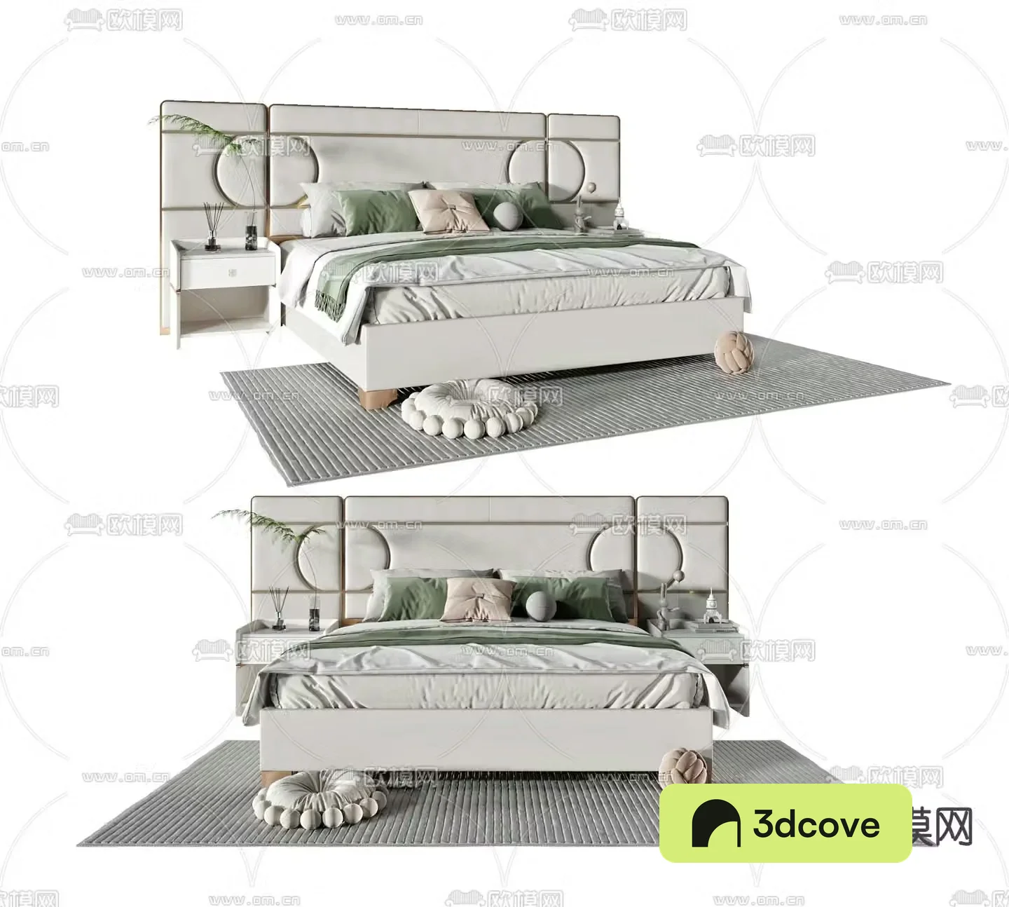 Modern double bed