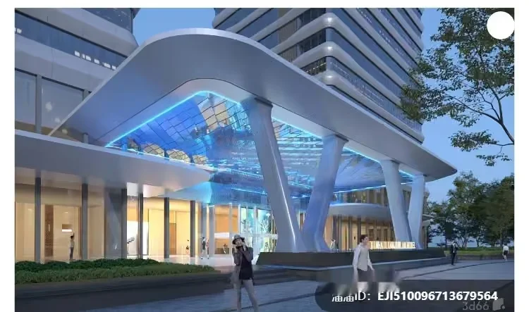 Modern Office Building 3D Model – 4203 – VRAY Render
