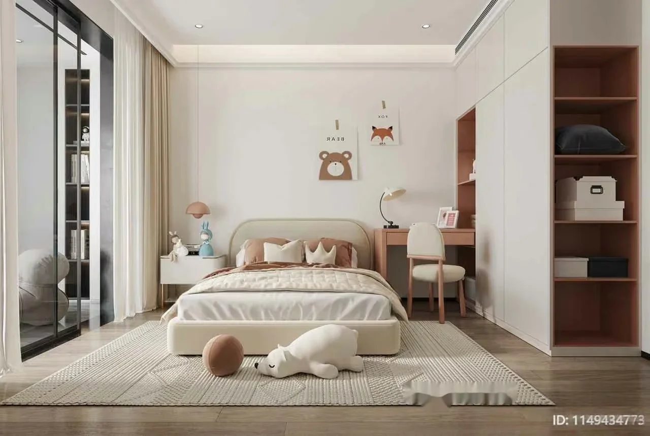 Modern Children’S Bedroom 3D Model – 5032 – CORONA Render