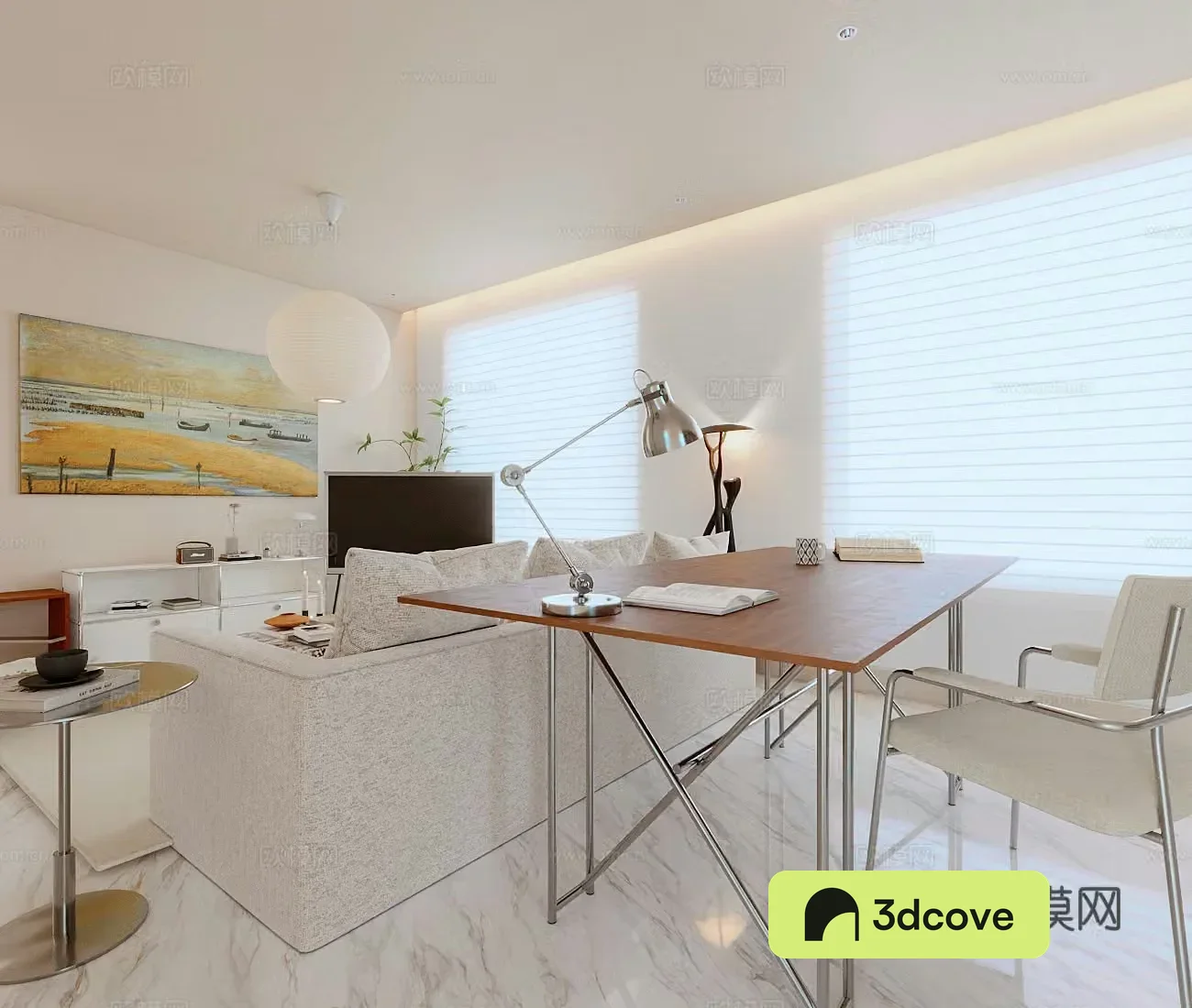 Creamy living room