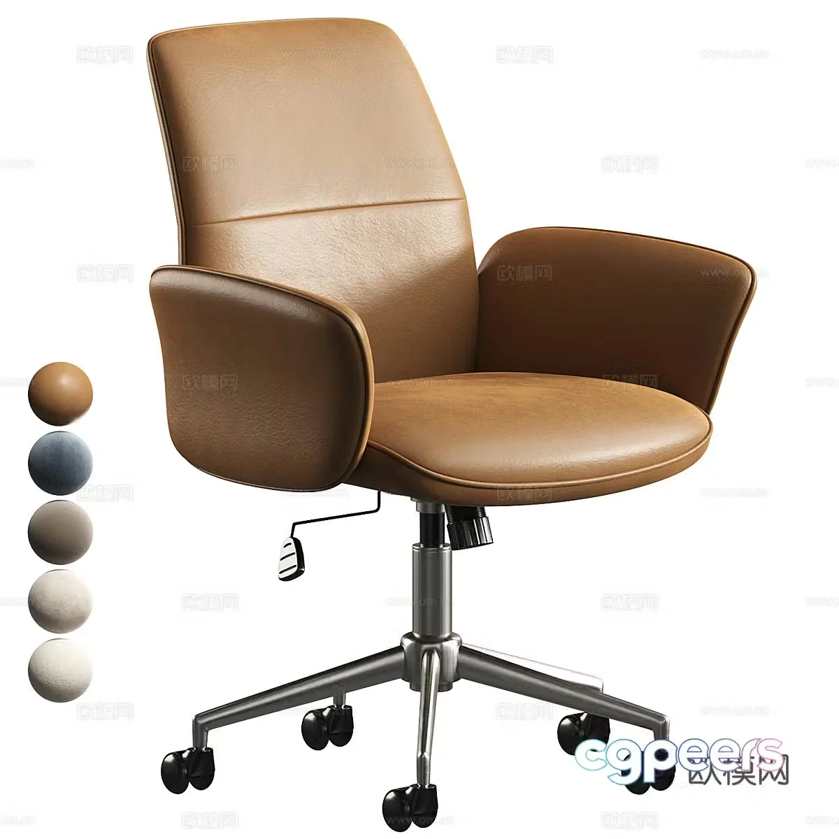 Modern Simona office chair 3d model