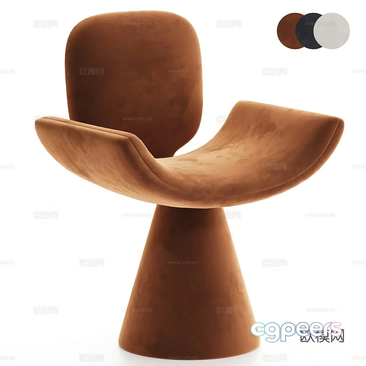 Modern Italian ArmoLux fabric chair 3d model