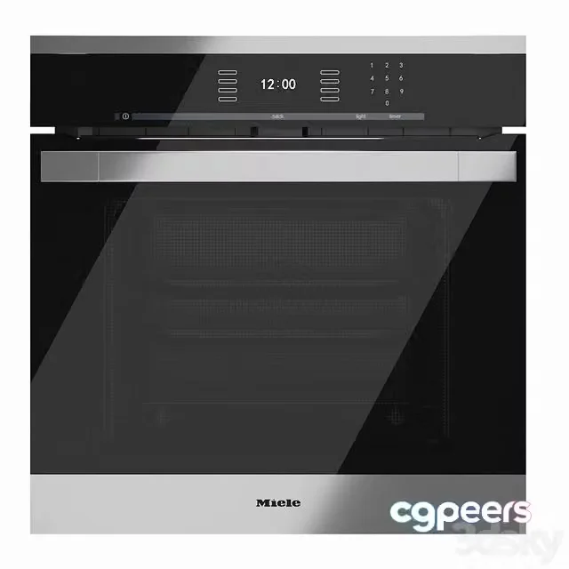 3ds Max Free – Convection Oven Miele H 6560 6660 6680 BP B AM Steel