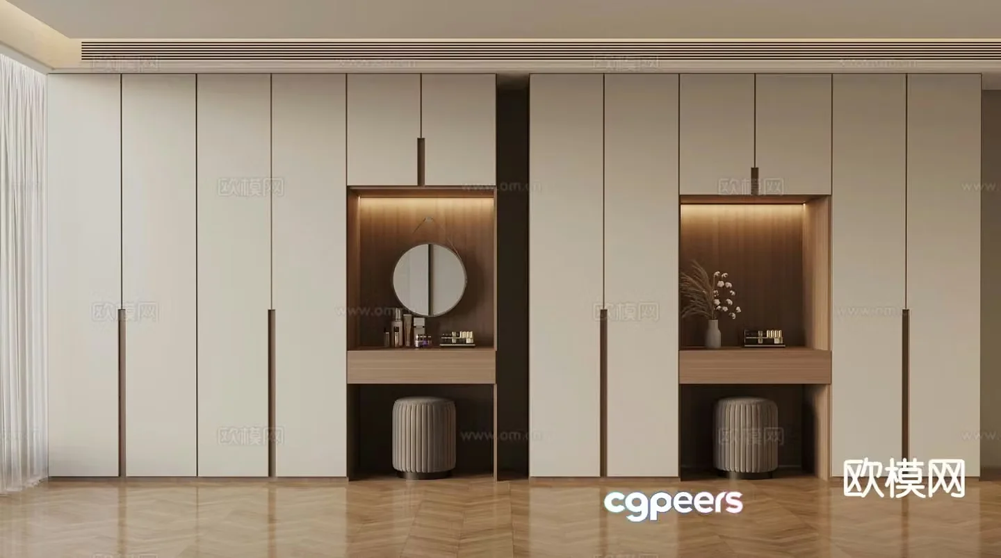 Modern wardrobe 3d model