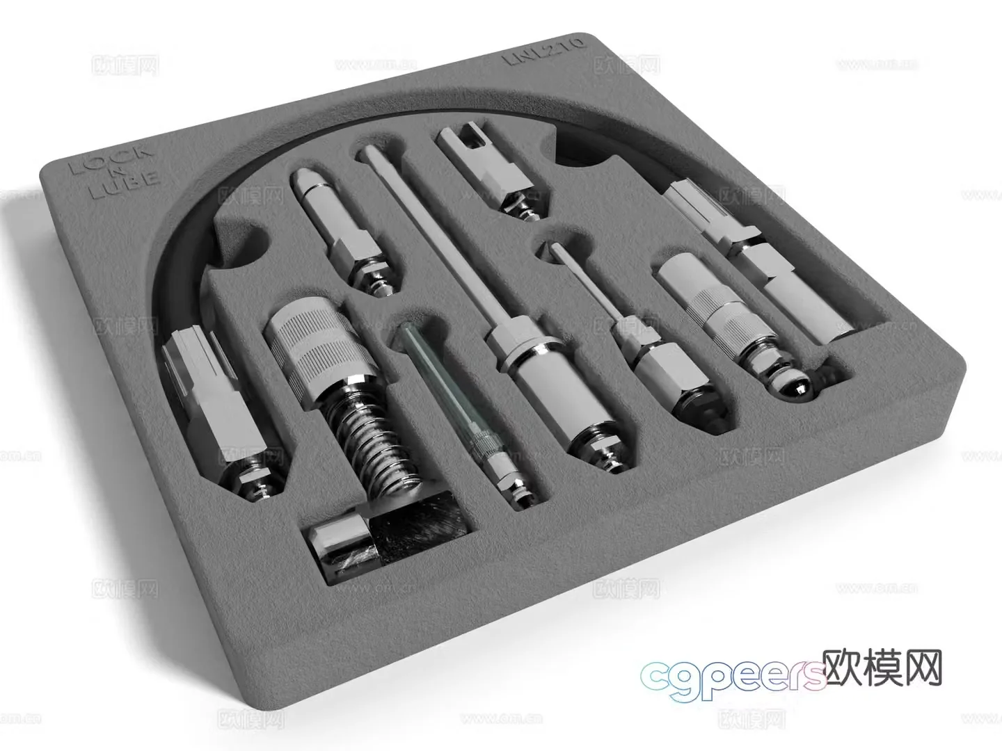 Modern style hardware tools 3d model