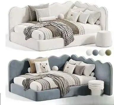 Cozy Daybed Furniture 3D Model – 19658 – VRAY Render