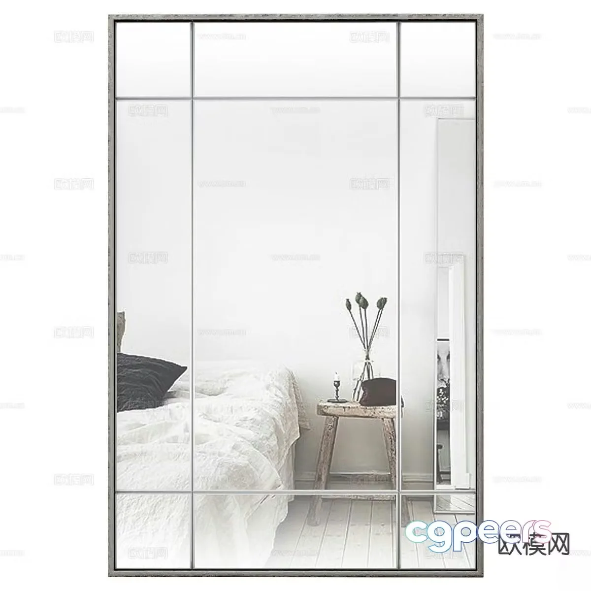 mirror decorative mirror hanging mirror 3d model