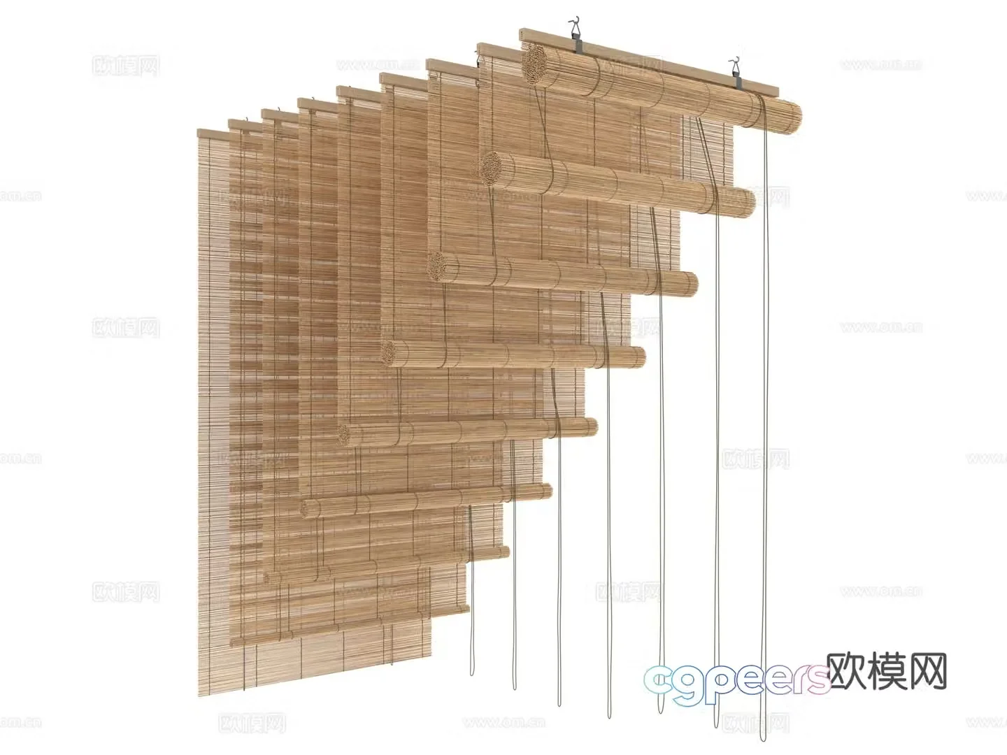 Wasabi venetian blind_Wasabi venetian blind collection 3D model 3D model