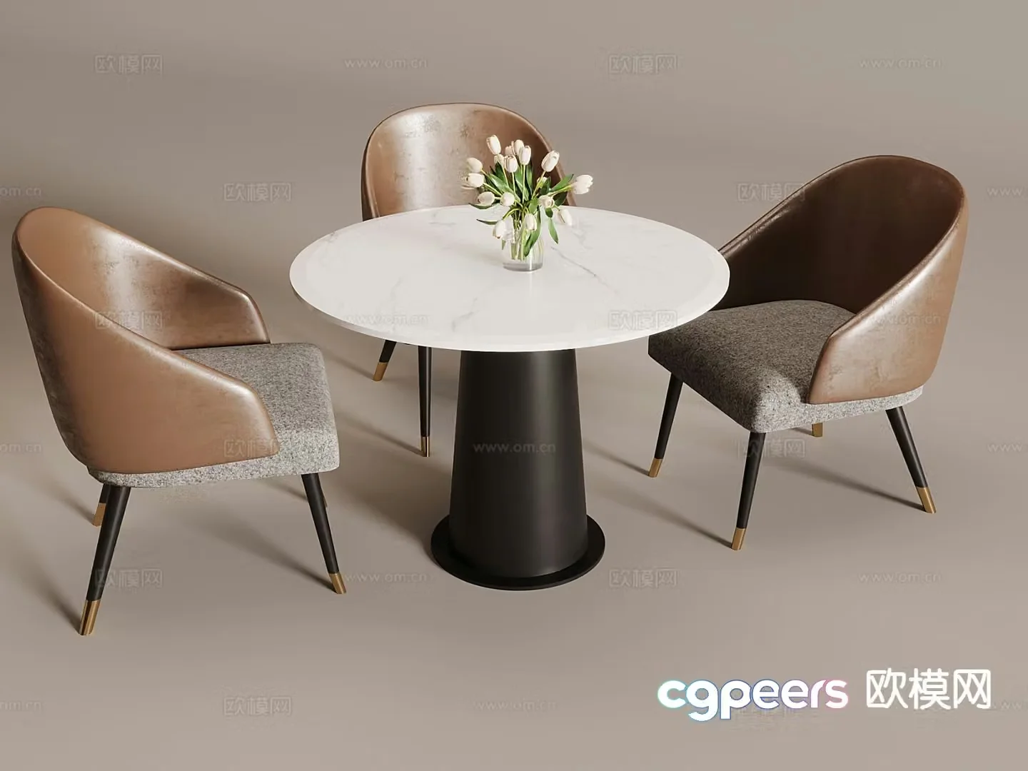 Leisure tables and chairs Negotiation tables and chairs 3d model