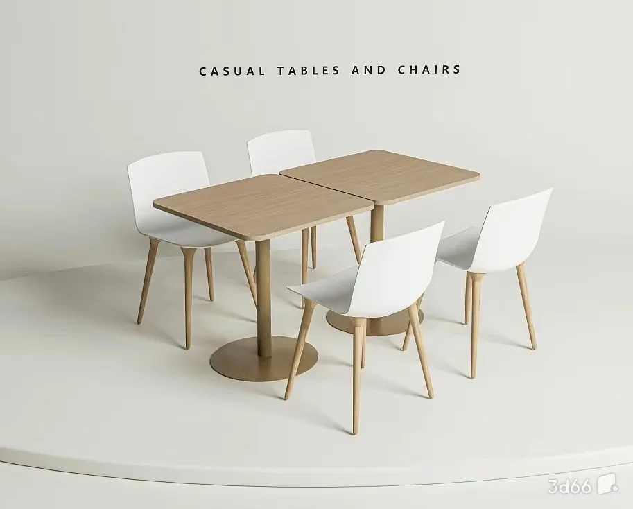 Casual Tables And Chairs 3D Model – 20272 – VRAY Render