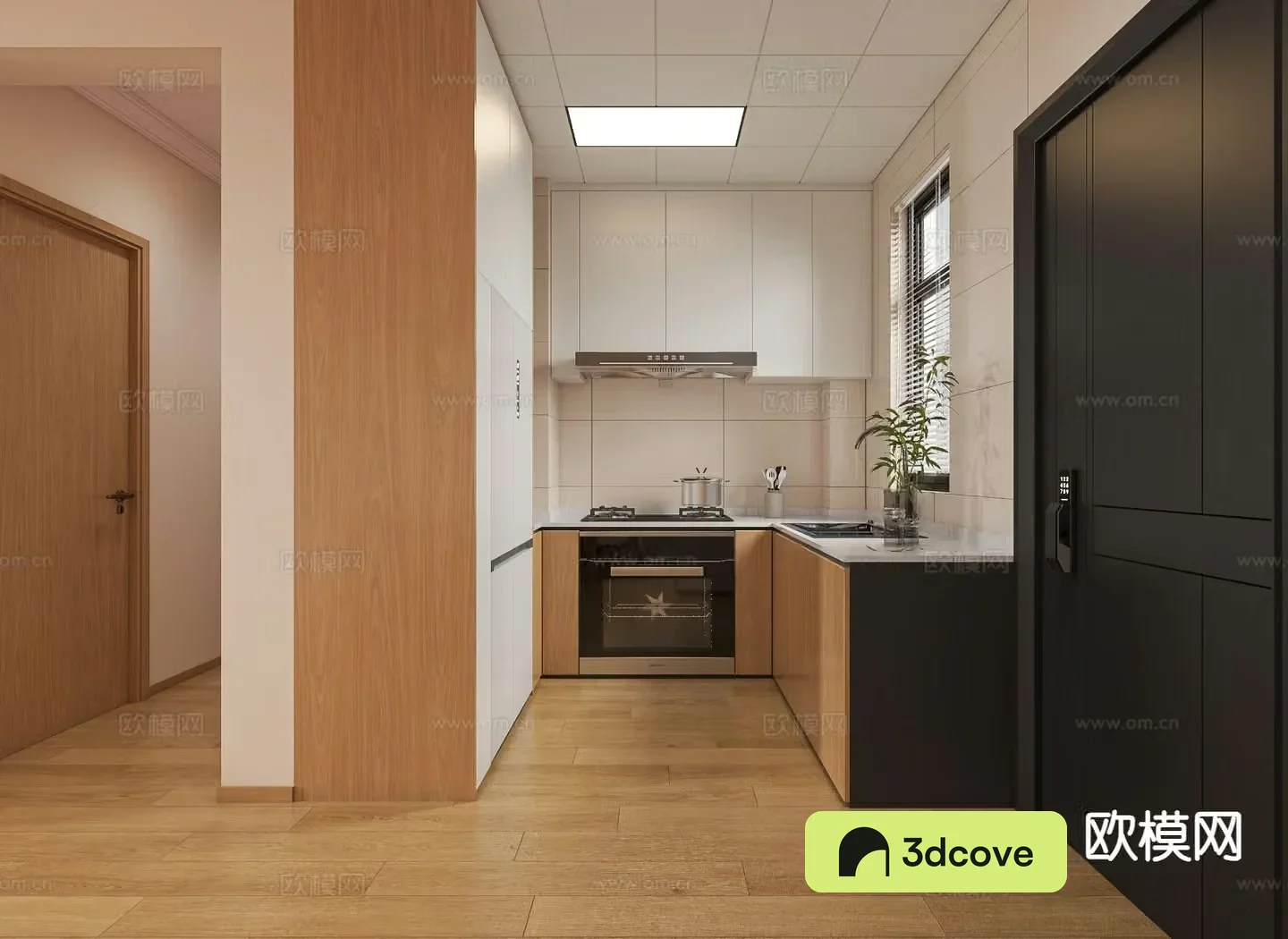 Log style kitchen