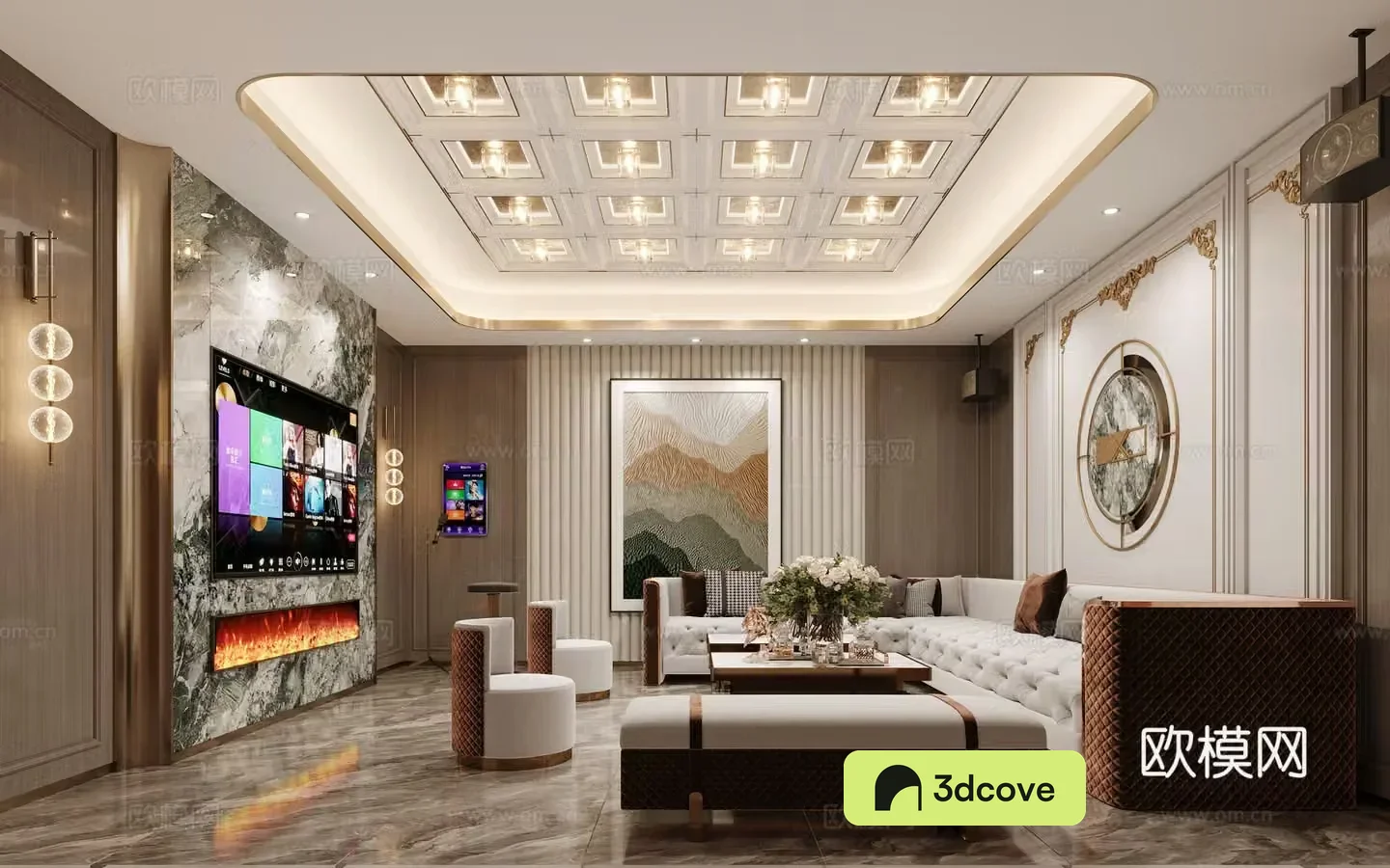 Modern light luxury KTV box