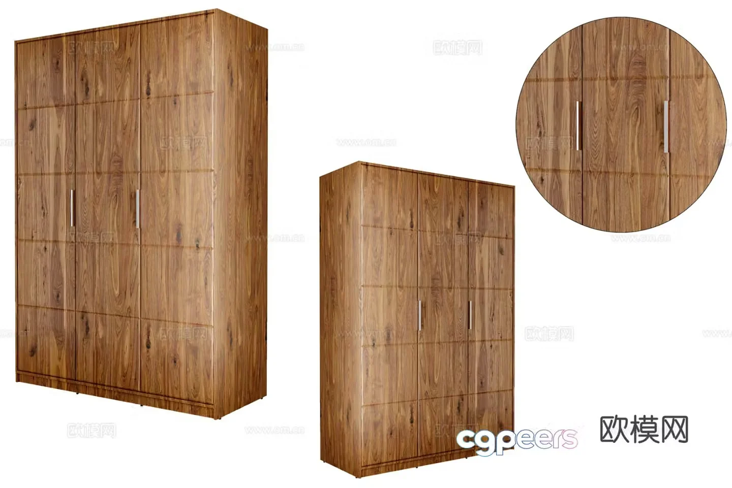 Log wardrobe wardrobe 3d model