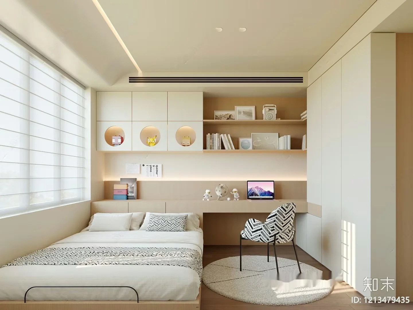 Cozy Bedroom 3D Model – 3925 – VRAY Render