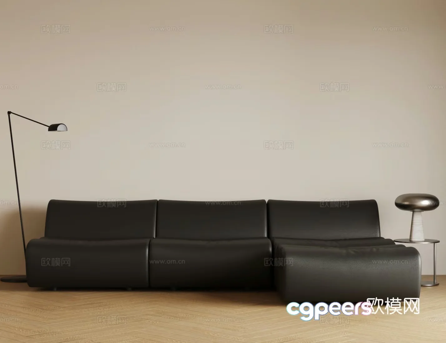Modern Living Room 3D Model – 10370 – VRAY Render