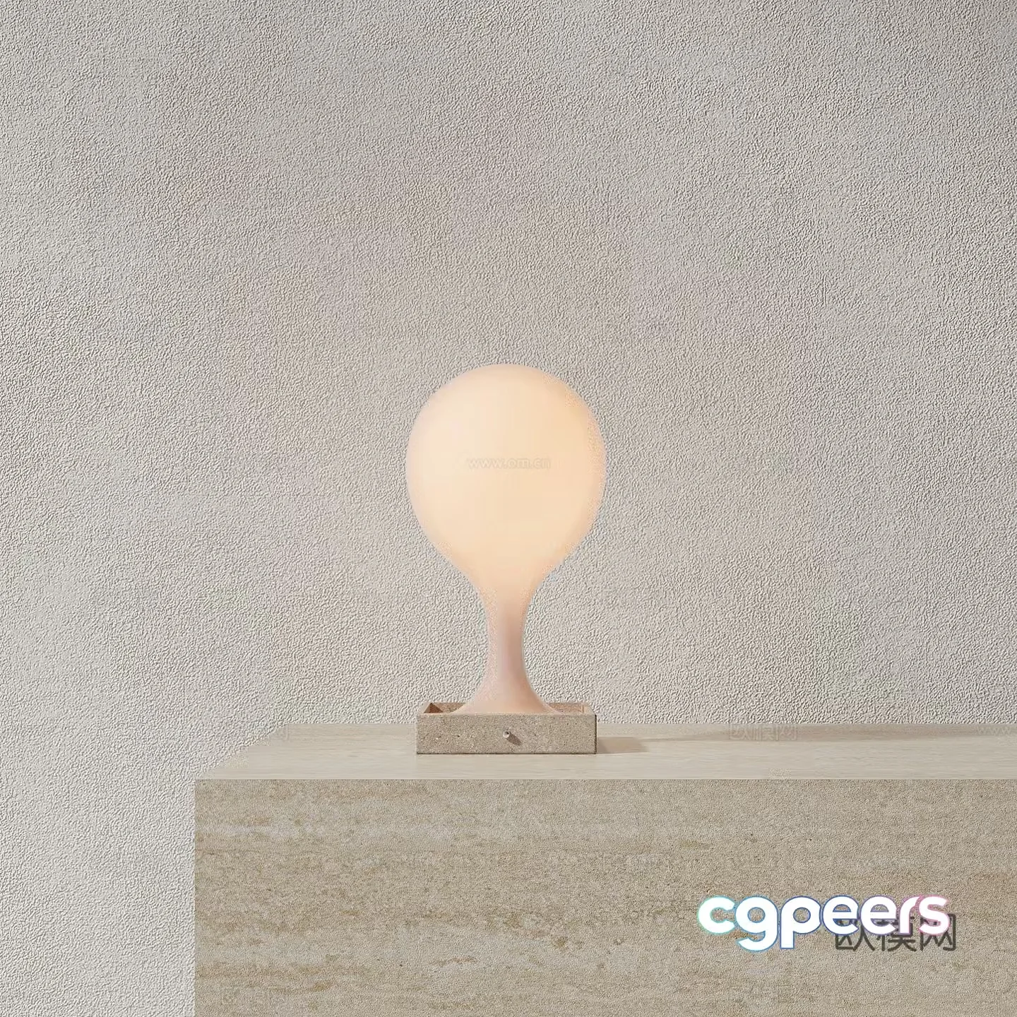 Modern minimalist desk lamp 3d model